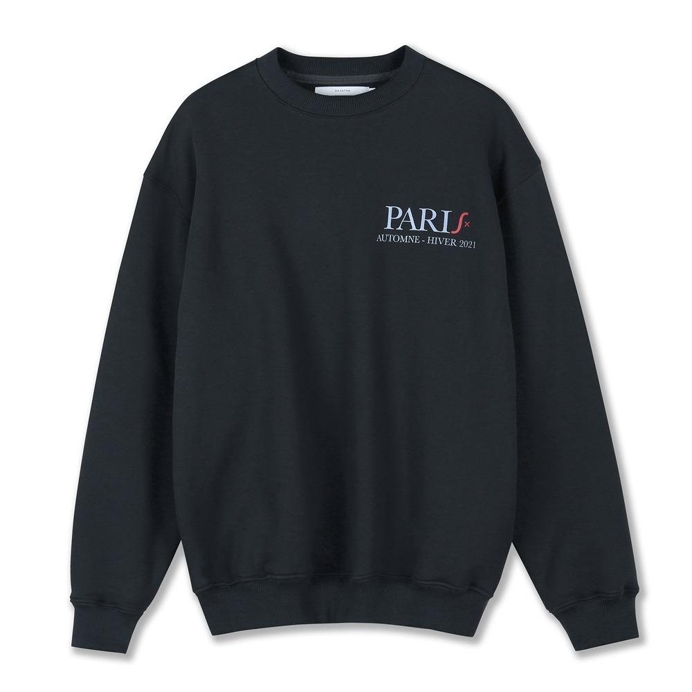 [Shirter]  Paris Printed Sweatshirt Charcoal   30% Season Off 