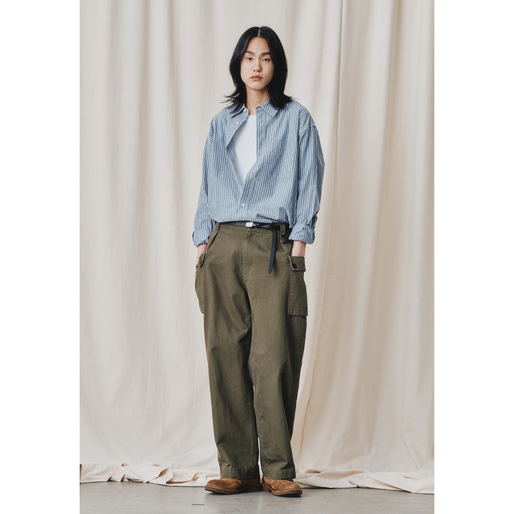[Art if acts]  24SS M-43 HBT Cargo Trousers Olive