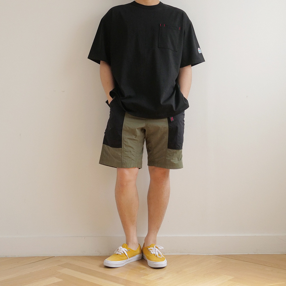 [Horlisun]  20SS Lawrence Overfit Short Sleeve Pocket T-shirts Black  